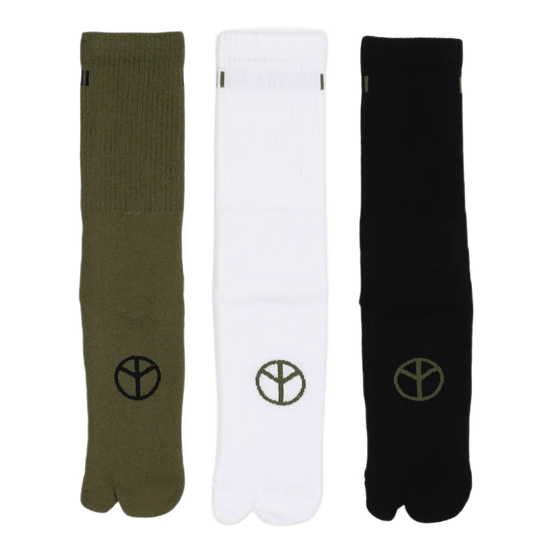 9 Miltype Peace Tabi Sports So White/black/olive