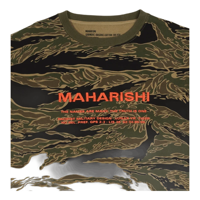 Camo Miltype Crew Sweat Ocs 45 Mint Gold Tigerstripe