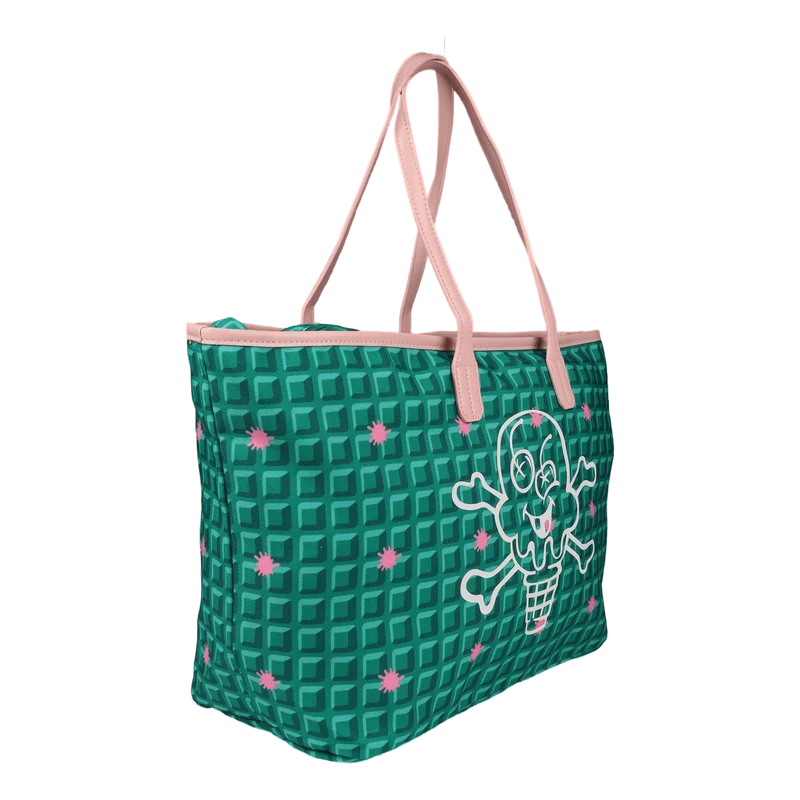 Waffle Tote Bag Green