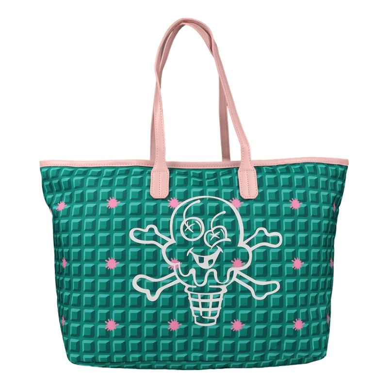 Waffle Tote Bag Green
