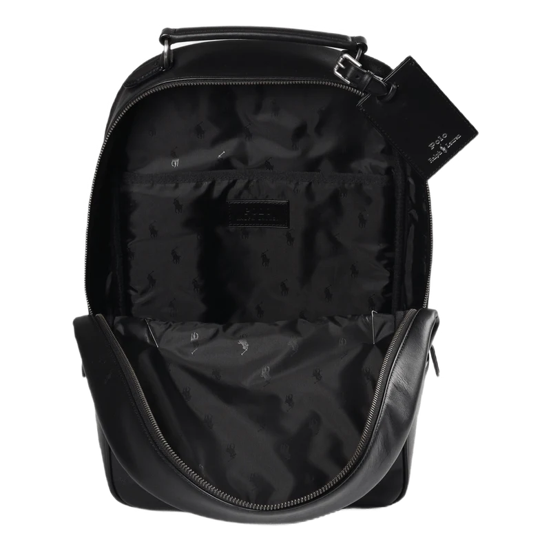 Leather Backpack Black