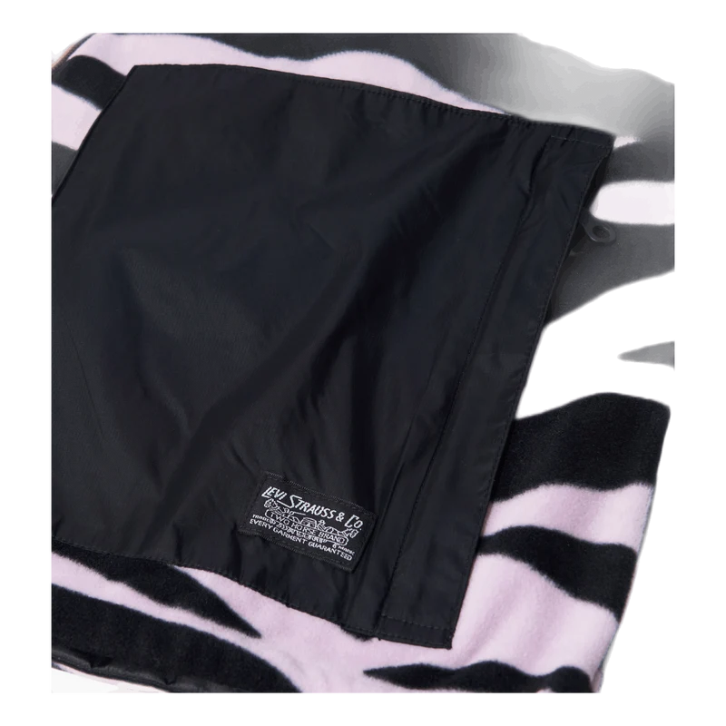 Zip Mock Neck Black