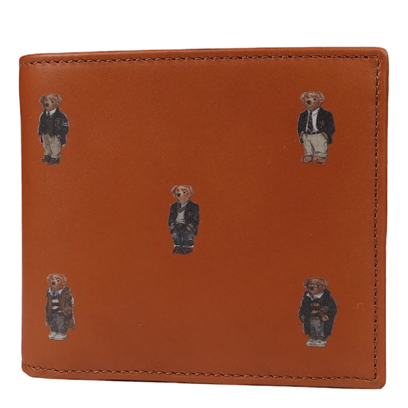 Polo Bear Leather Wallet Tan