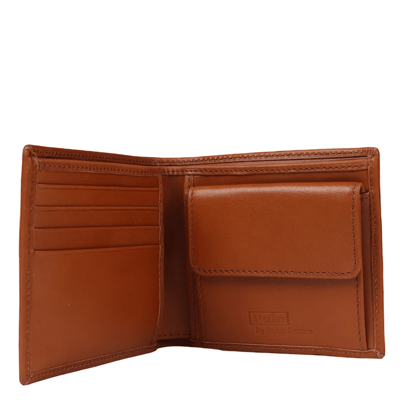 Polo Bear Leather Wallet Tan