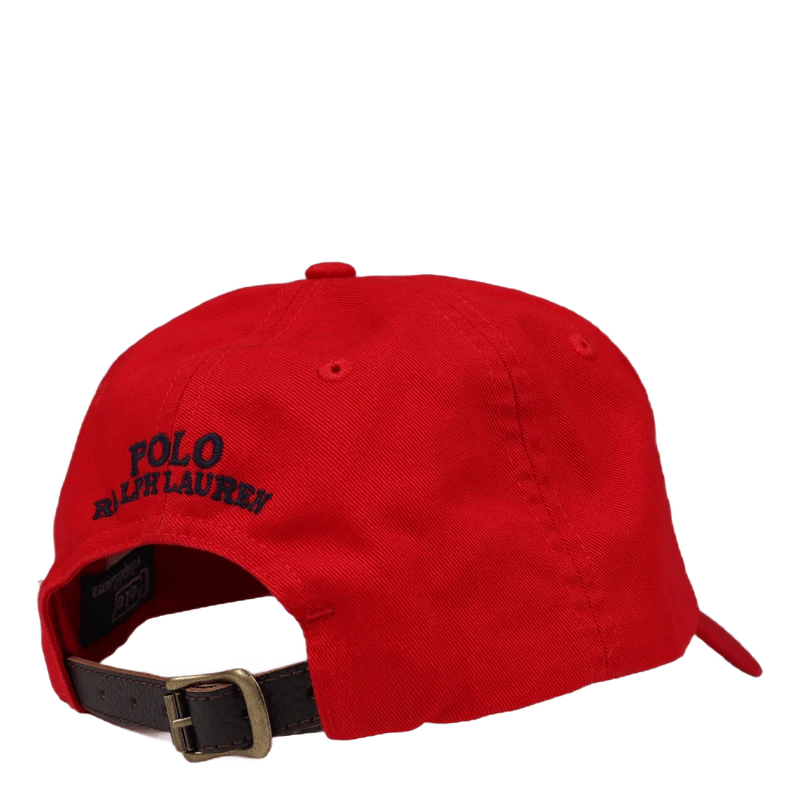 Polo Bear Chino Ball Cap Rl 2000 Red