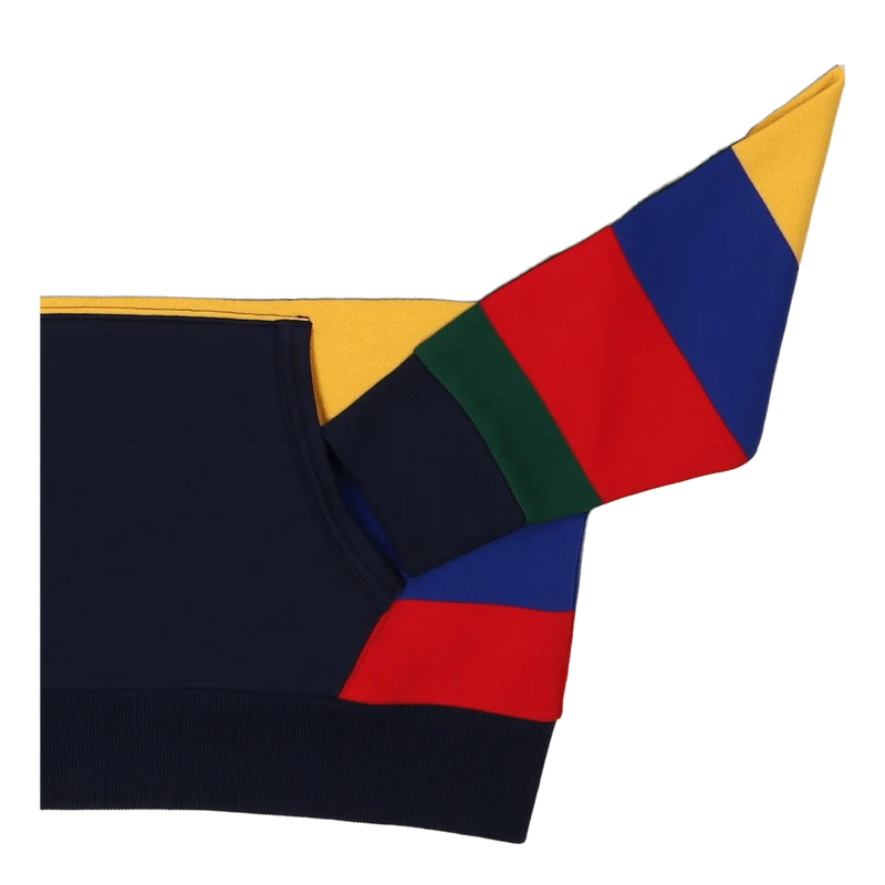 Striped Fleece Hoodie Cruise Navy Multi