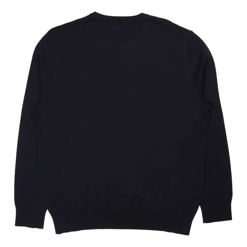 Cotton-Cashmere Crewneck Sweater Hunter Navy