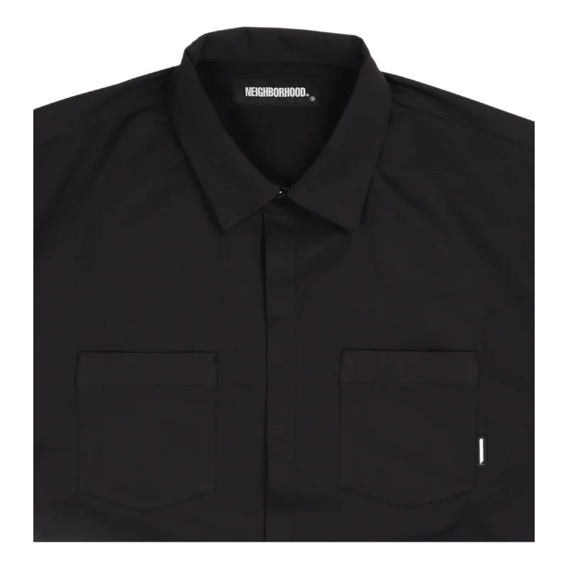 Plain / E-shirt . Ls Black