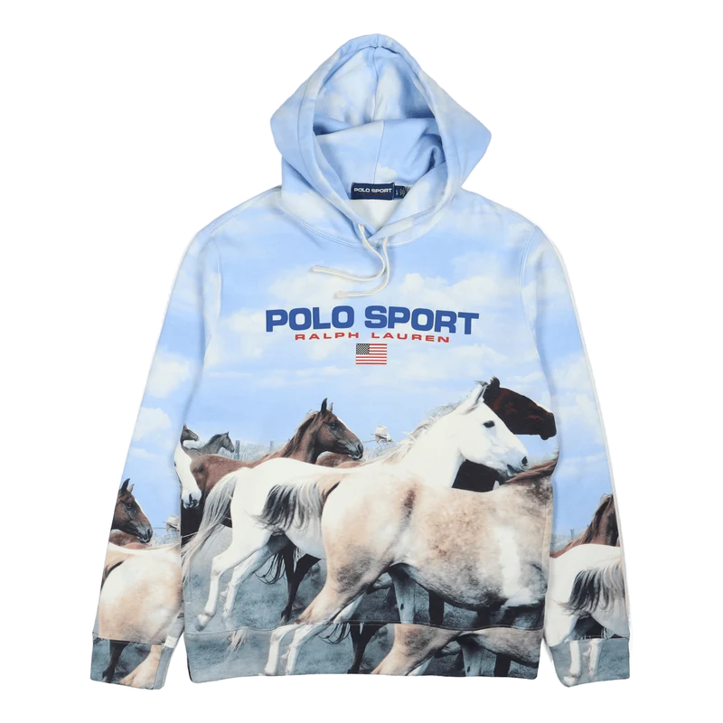 Polo Sport “Wild Horses” Hoodie Running Horses Print