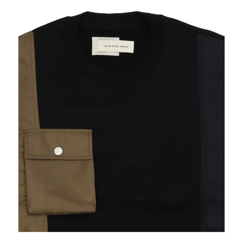 Phoenix Embroidery Sweatshirt Black/kahki