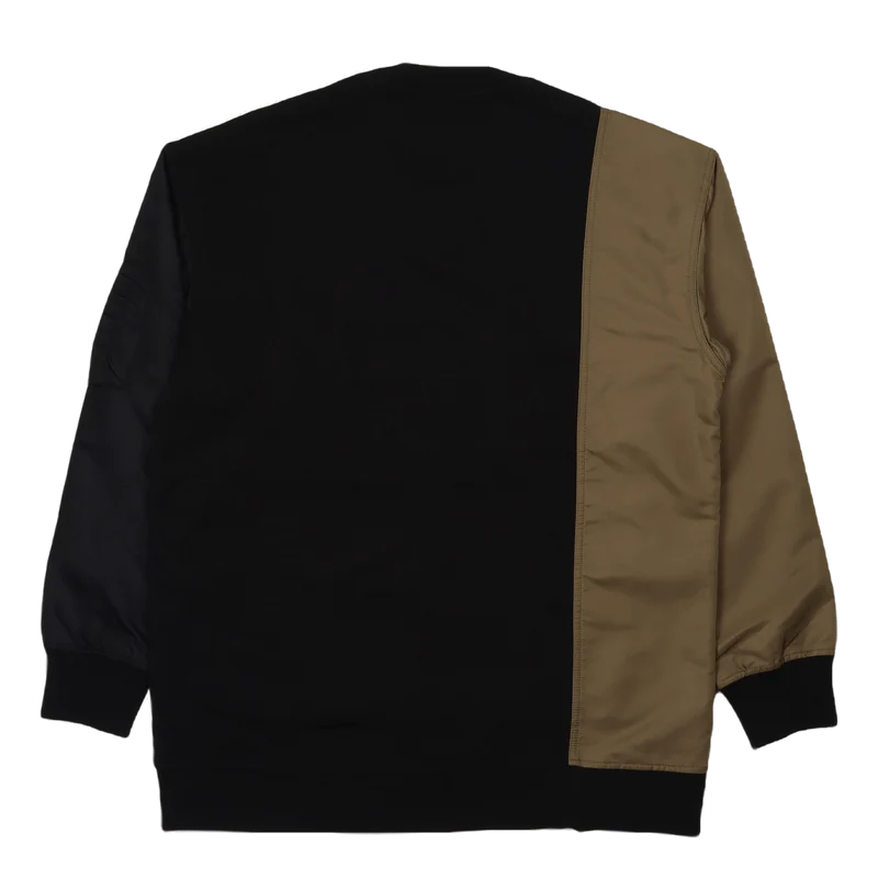 Phoenix Embroidery Sweatshirt Black/kahki