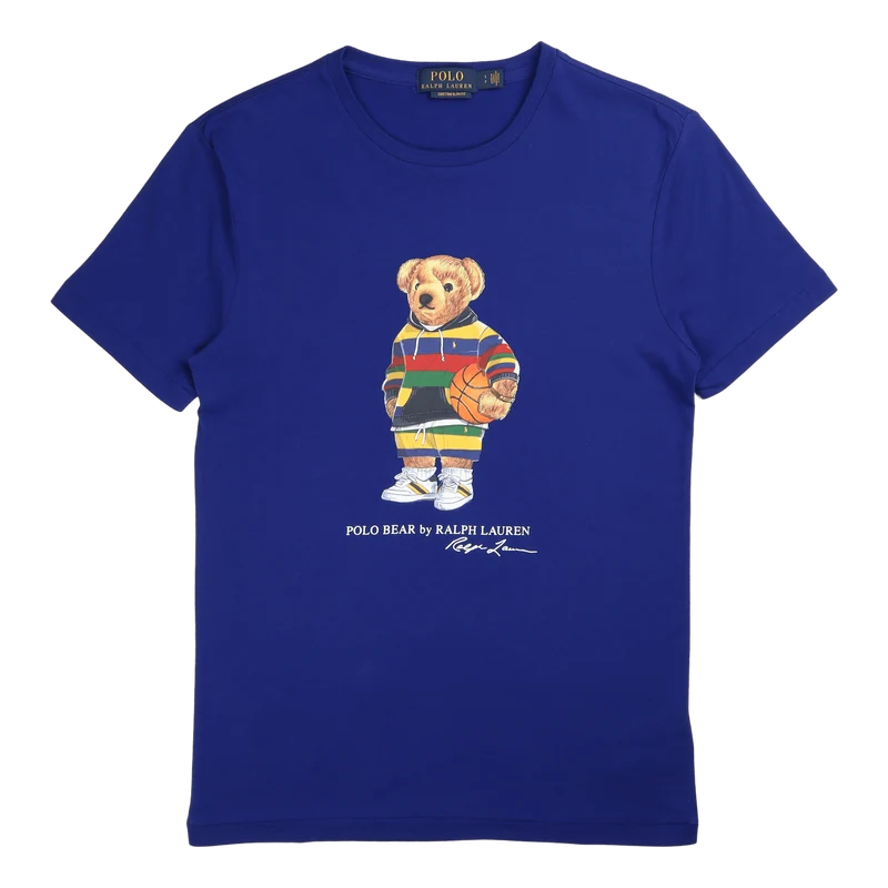 Custom Slim Fit Polo Bear Jersey T-Shirt Pf 22 Hritge Royal Active Bear