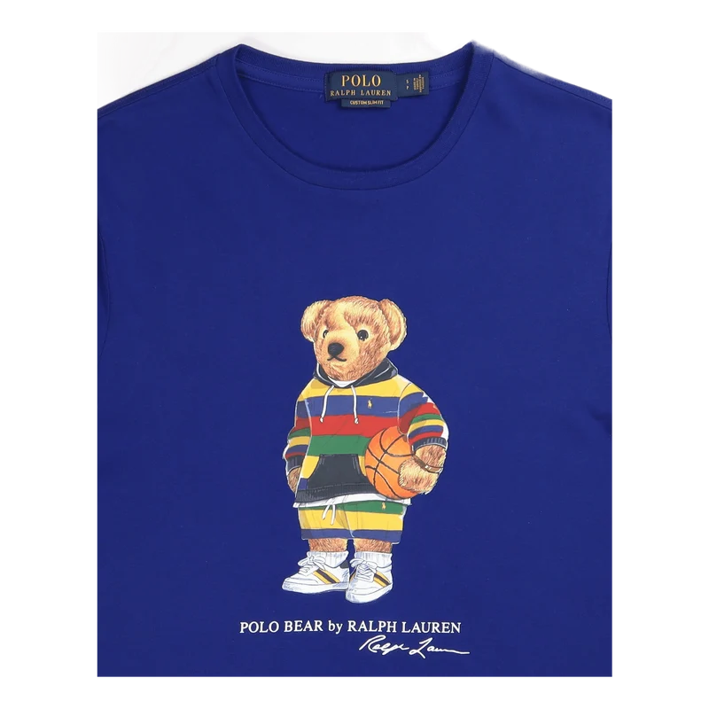 Custom Slim Fit Polo Bear Jersey T-Shirt Pf 22 Hritge Royal Active Bear