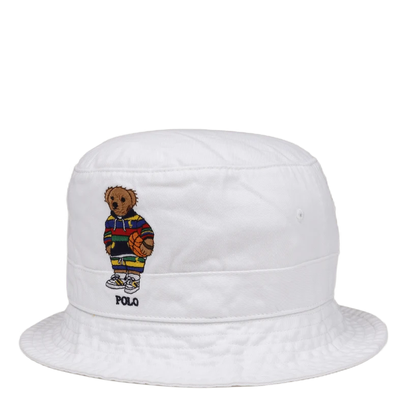 Polo Bear Chino Bucket Hat Pure White