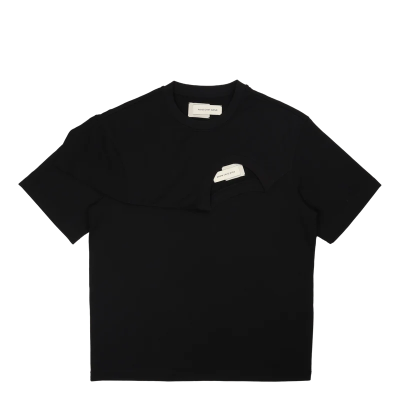 Double Collar T-shirt Black