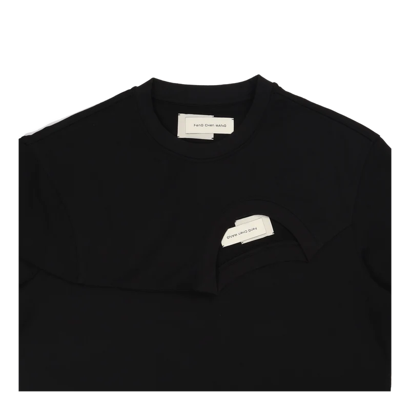 Double Collar T-shirt Black