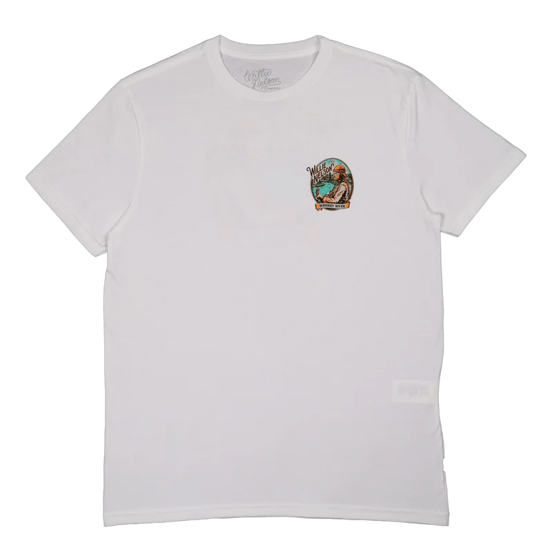 Willie Nelson Whiskey River S/ White