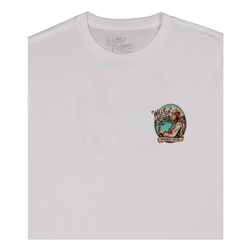 Willie Nelson Whiskey River S/ White