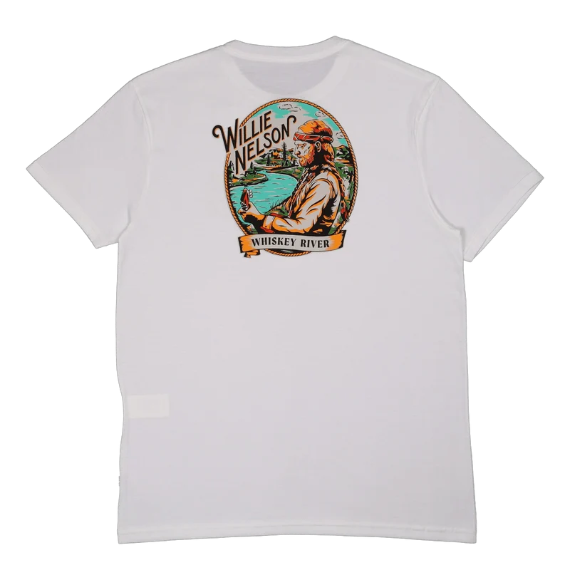 Willie Nelson Whiskey River S/ White
