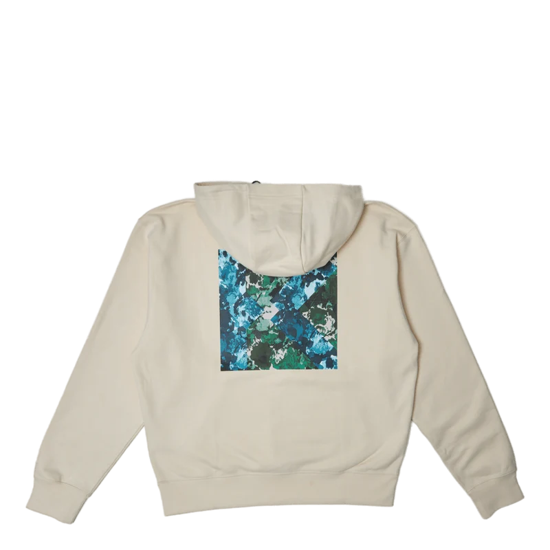 Oversized Brushed Camo Hooded White