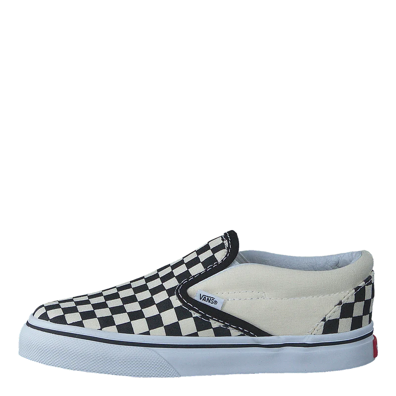 T Classic Slip-On Black And White Checker/White