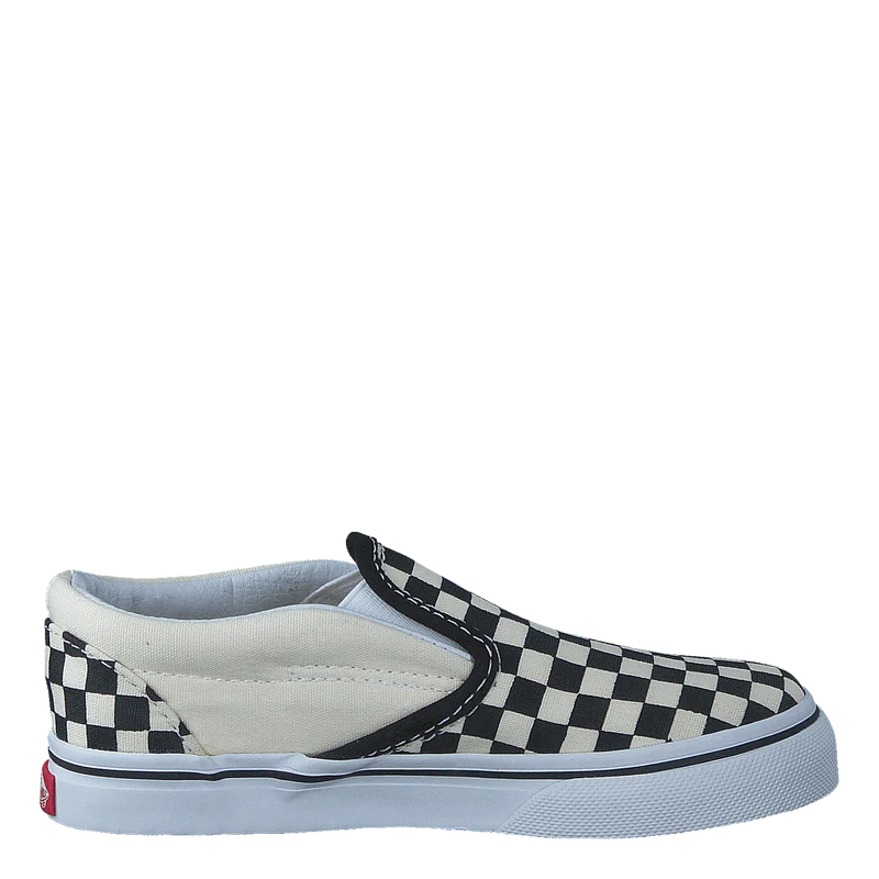T Classic Slip-On Black And White Checker/White