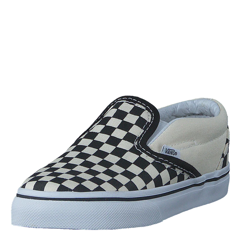 T Classic Slip-On Black And White Checker/White