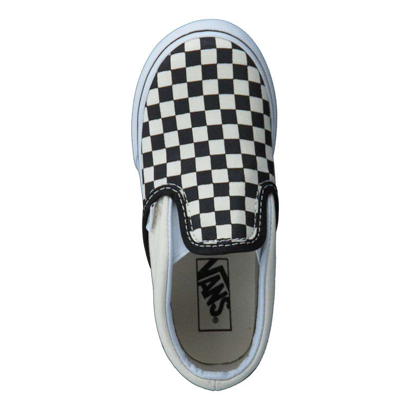 T Classic Slip-On Black And White Checker/White