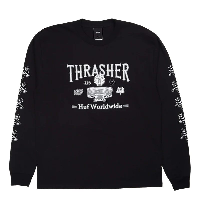 Huf X Thrasher Monteray L/s Te Black