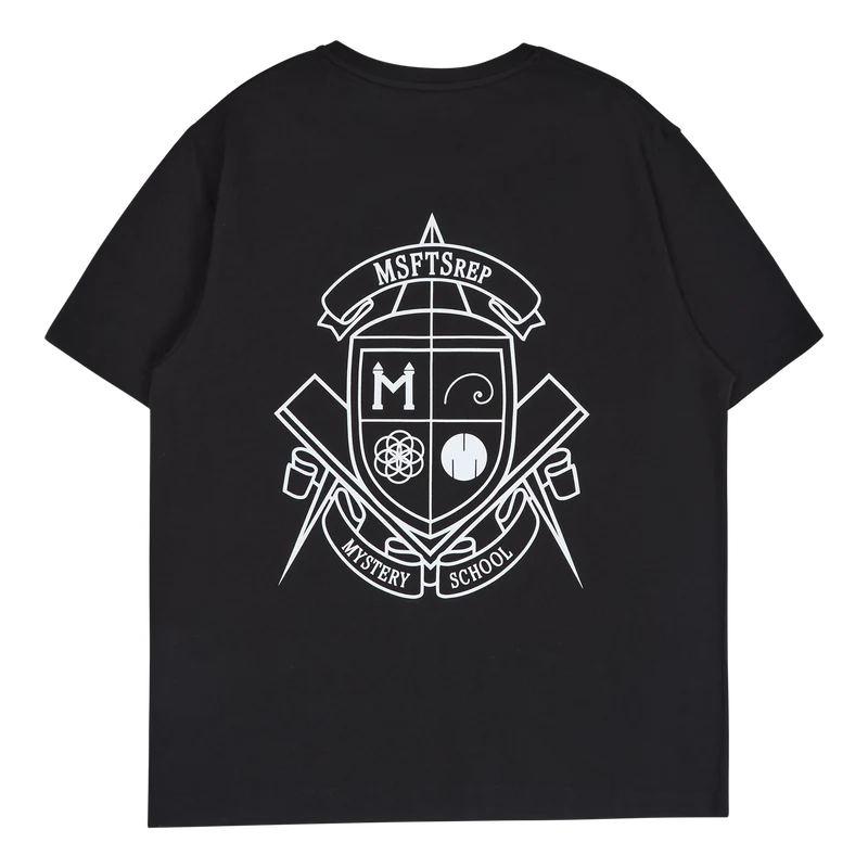 T-shirt Mystery School Crest R Black