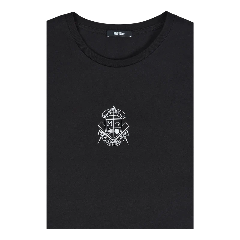 T-shirt Mystery School Crest R Black
