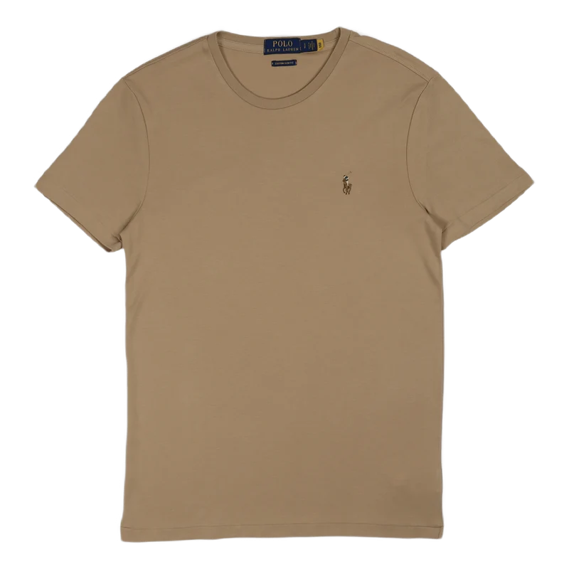 Custom Slim Fit Soft Cotton T-Shirt Vintage Khaki