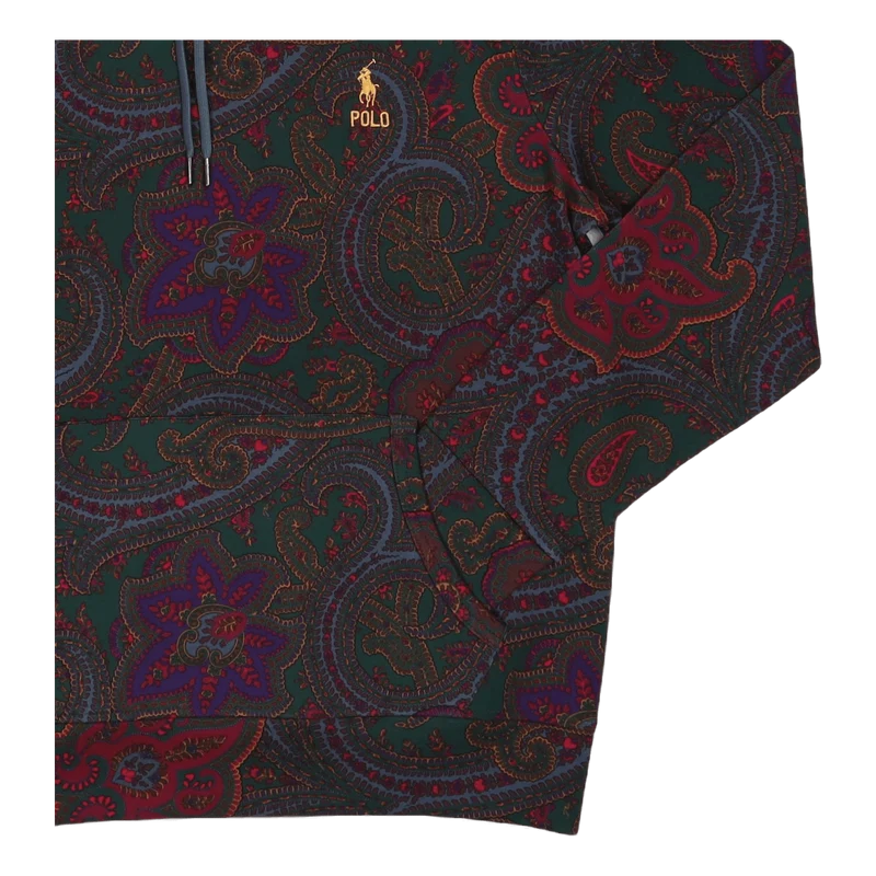 Paisley-Print Double-Knit Hoodie Paisley Print