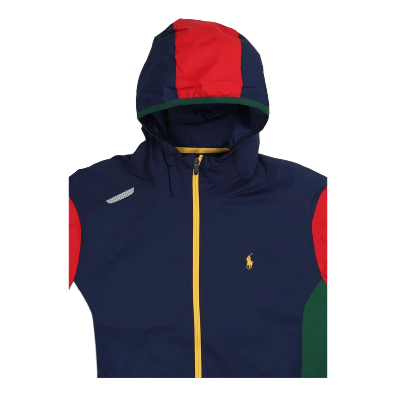 Water-Repellent Hooded Jacket Newport Navy Multi