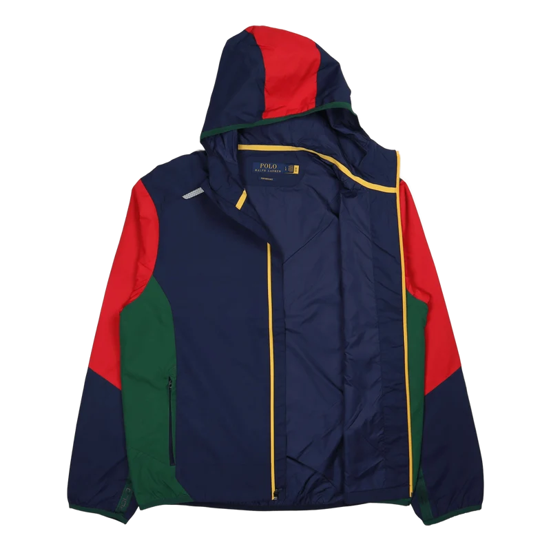 Water-Repellent Hooded Jacket Newport Navy Multi