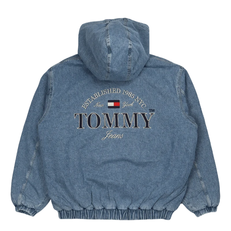 Dnm Hooded Sherpa Jckt Df6136 Denim Medium