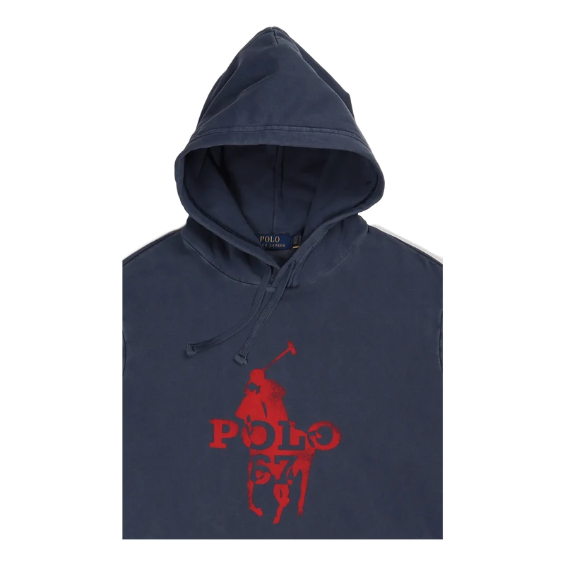 Big Pony Logo Fleece Hoodie Cruise Navy