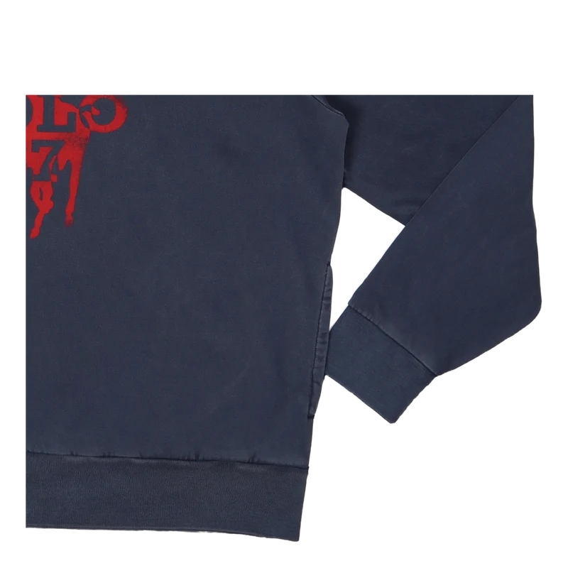 Big Pony Logo Fleece Hoodie Cruise Navy