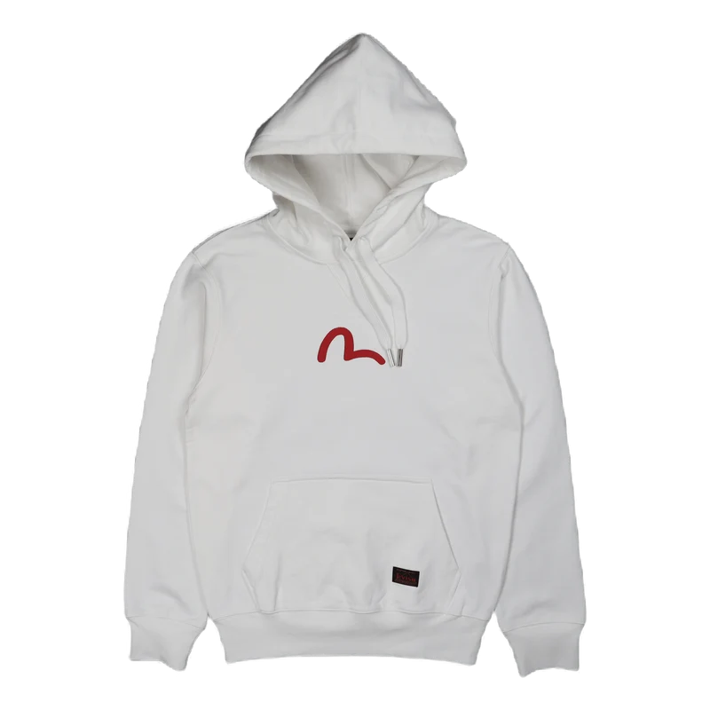 Evisu Basic Hooded Sweatshirt Off White