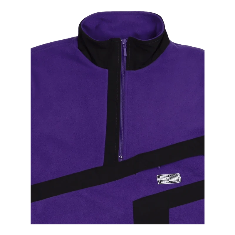 Range Quarter Zip Polar Fleece Purpl