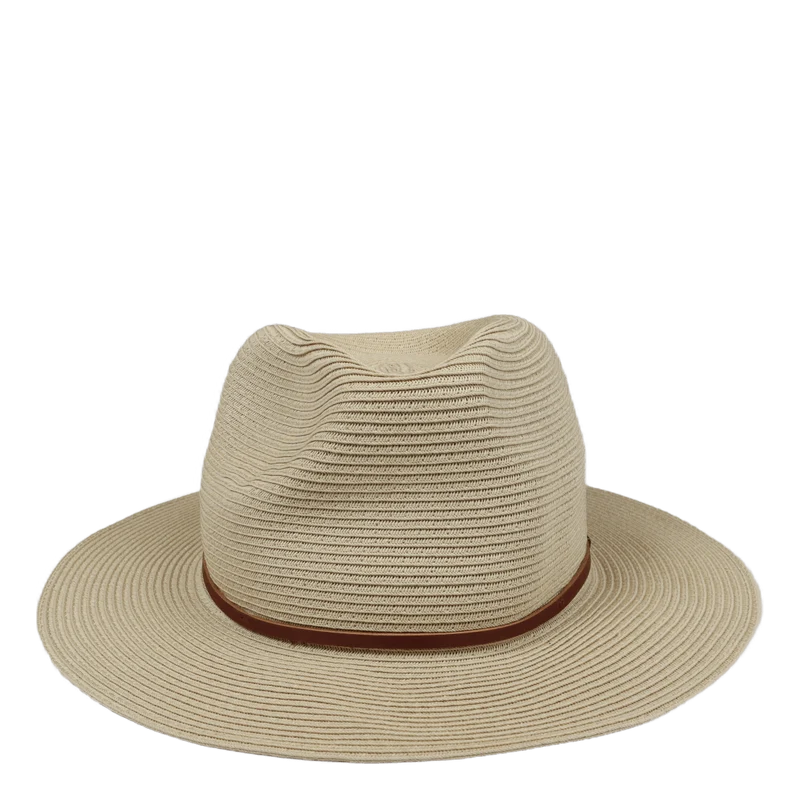 Wesley Straw Packable Fedora Tan