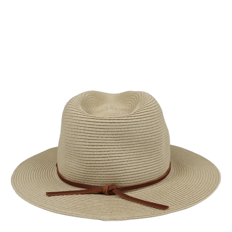 Wesley Straw Packable Fedora Tan