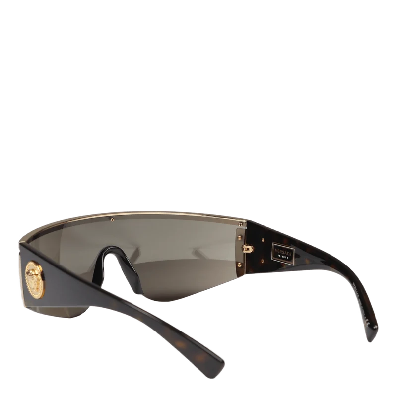 Versace Womens Sunglasses Gold Brown