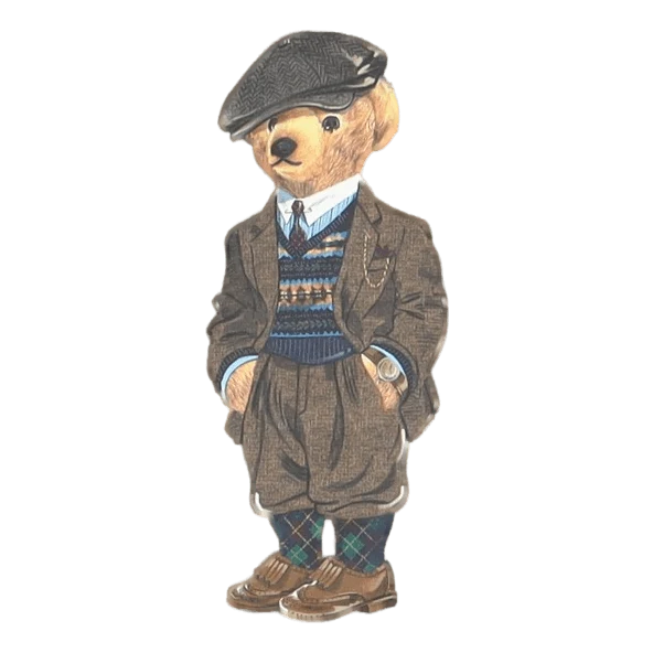 Polo Bear Fleece Sweatshirt Fa 22 Newport Nvy Heritge Bear
