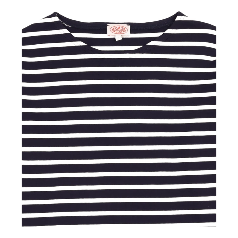 Striped Breton Shirt "houat" Navire Navy/ Nature