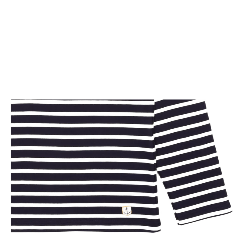 Striped Breton Shirt "houat" Navire Navy/ Nature
