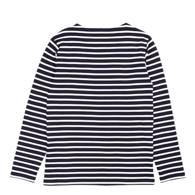 Striped Breton Shirt "houat" Navire Navy/ Nature