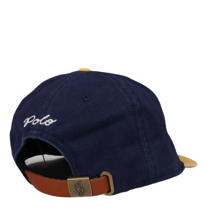 Logo Cotton Chino Ball Cap Newport Navy/Gold Bugle