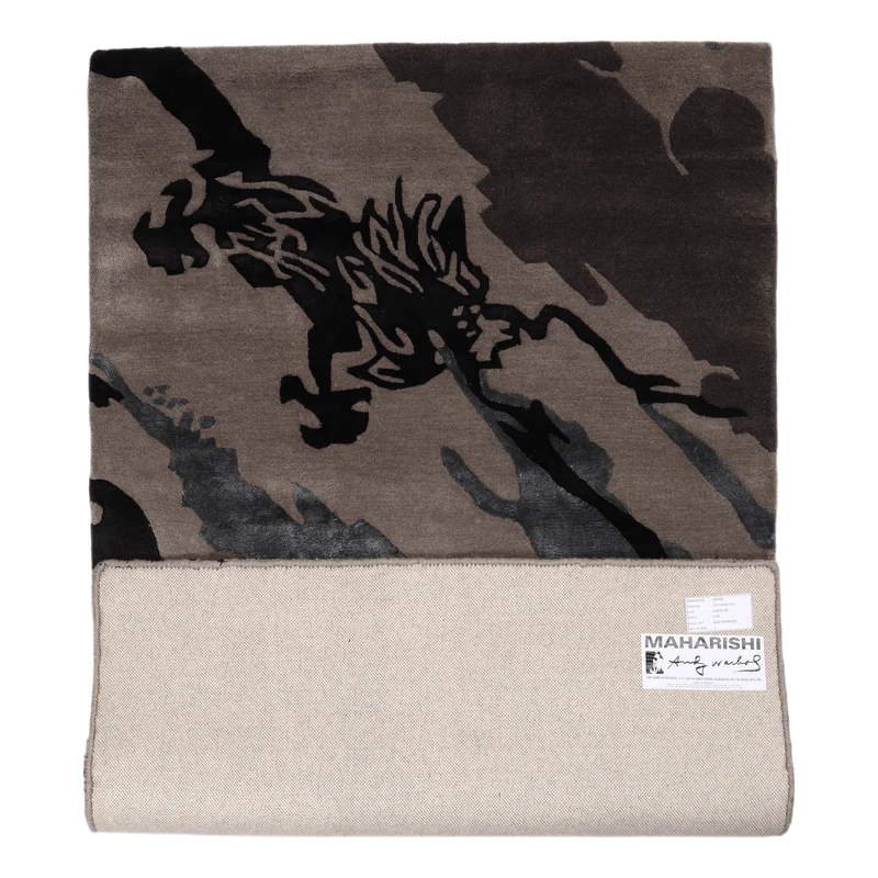 Camo Rug Hand-tufted Wool Night