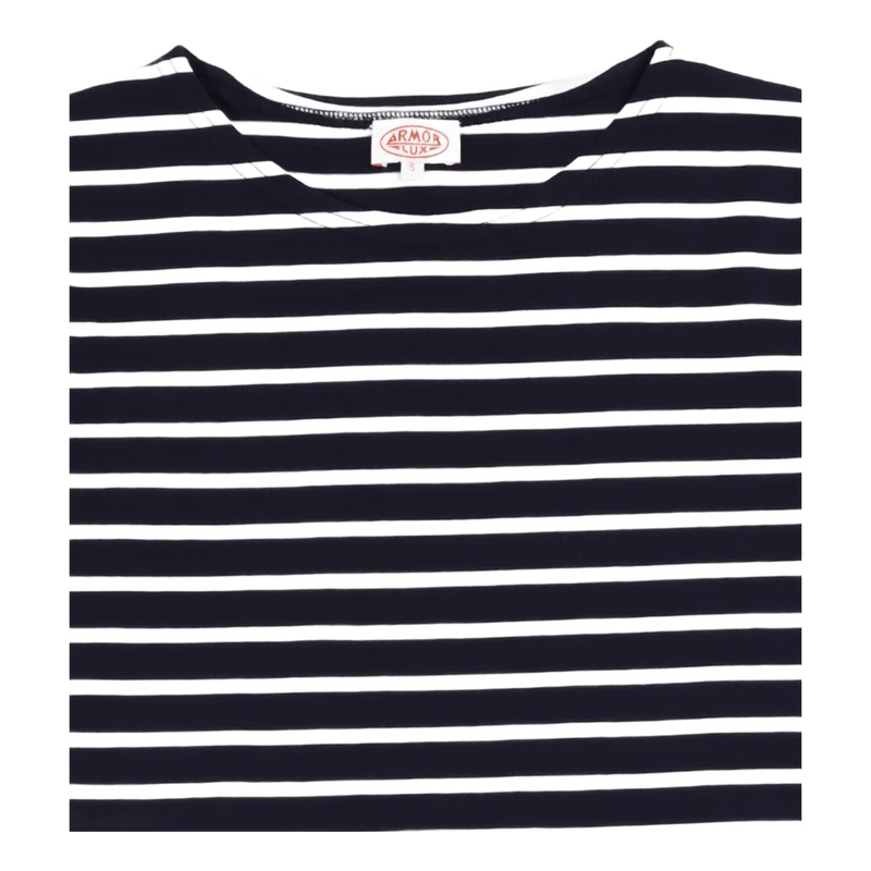 Striped Breton Shirt "hoëdic" Navire Navy/ White